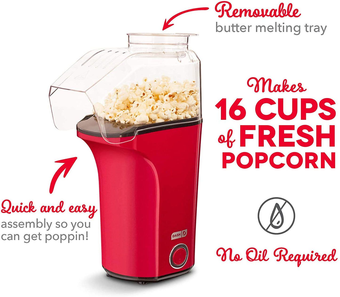 Hot Air Popcorn Popper Maker